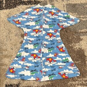 Kids Helicopter Print Blue Sleep Sack